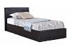 3ft Single Berlinda Brown Faux leather ottoman bed frame 2