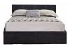 4ft6 Double Berlinda Brown Faux leather ottoman bed frame 3