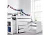 Ersula White Kids Mid Sleeper, Desk, Drawers Storage Bun Bed 3