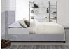 4ft Small Double Hannah Fabric upholstered Silver Velvet bed frame 6