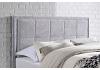 4ft Small Double Hannah Fabric upholstered Silver Velvet bed frame 7