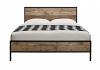 4ft Small Double Industrial,Urban Metal & Wood Effect Bed Frame 2