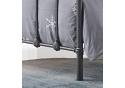 4ft6 Double Havanna Black Silver Textured Bed Frame 4