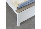 3ft Dorchester. Pure white,wood,wooden low foot end, bed frame.Shaker style. Drawer options 2