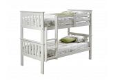 3ft Single Size White Wood Bunk Bed 2