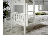 3ft Single Size White Wood Bunk Bed 3