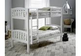 3ft White All Pine Wood Bunk Bed. Splits into 2 Beds 2