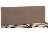 4ft Small Double Latte Coloured Upholstered Fabric Bed Frame 4