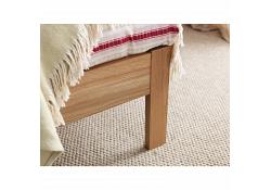 3ft Single Genuine Real Oak Wooden Bed Frame 3