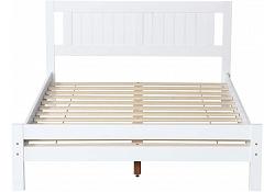 4ft Small Double Gloria White wood, solid panel,wooden bed frame 3