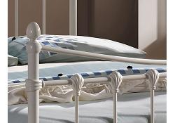 3ft Single Florida Ivory White Antique Victorian Style Bed Frame 2