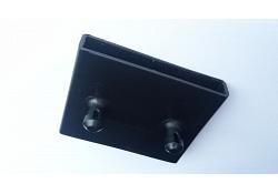 5cm Black Plastic Middle Cap For Wood & Metal Beds 3