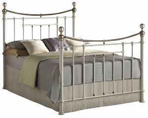 5ft King Size Traditional Ivory Cream Bronwin metal bed frame