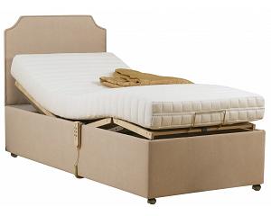 4ft Visco Elastic Memory Foam Electric Adjustable Rise Raise Recliner Divan Bed Set