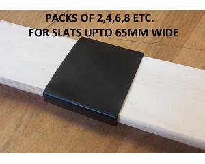 6cm Black Plastic Middle Cap For Wood & Metal Beds