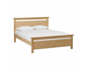 4ft6 Double Nero Real Oak Wood Bed Frame