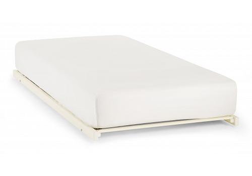 3ft Pullout Ivory White Metal Guest bed 2