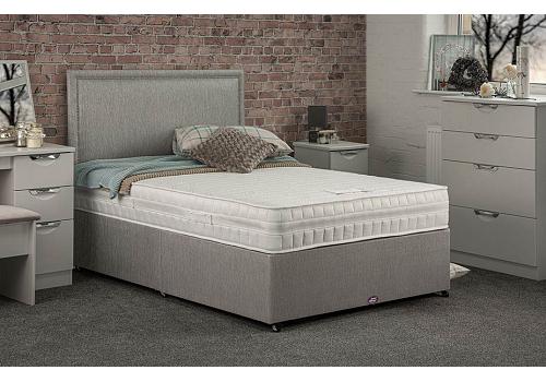 4ft6 Double Memory foam ottoman divan bed set 1