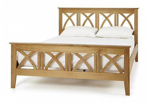 4ft6 solid Oak Wooden Bed Frame 1