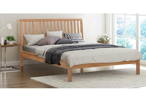 4ft6 Double Romley real oak,solid,strong,wood bed frame.Wooden bedstead 1